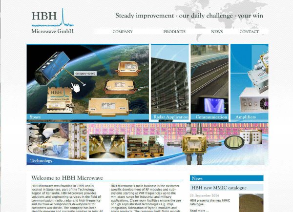 HBH Microwave - Startseite Animation für die Kategorie "Space"
