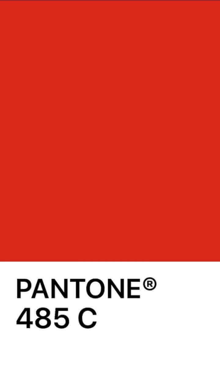 Farbton Pantone 485 C